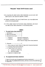 Preview for 2 page of Mitsubishi CB-610 Instruction For Attachment And Use