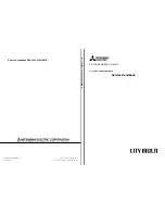 Предварительный просмотр 1 страницы Mitsubishi City Multi P500YEM-A Service Handbook