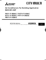 Mitsubishi City Multi PCFY-P VKM-E Operation Manual предпросмотр