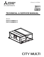 Mitsubishi City Multi PEFY-P72NMHSU-E Technical & Service Manual предпросмотр