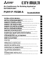 Mitsubishi CITY MULTI PUHY-P-YSGM-A Installation Manual предпросмотр