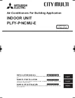 Mitsubishi City Multi Series PLFY-P08NCMU-E Installation Manual предпросмотр