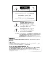 Preview for 2 page of Mitsubishi CK-32308 Owner'S Manual