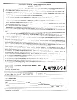 Предварительный просмотр 111 страницы Mitsubishi CS-10509 Owner'S Manual