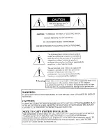 Предварительный просмотр 2 страницы Mitsubishi CS-31505 Owner'S Manual