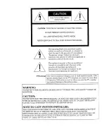 Предварительный просмотр 2 страницы Mitsubishi CS-7407 Owner'S Manual