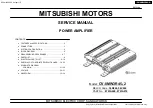 Предварительный просмотр 1 страницы Mitsubishi CV-0MW3R45 Service Manual