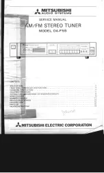 Mitsubishi DA-F55 Service Manual preview