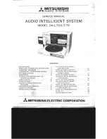 Preview for 1 page of Mitsubishi DA-L70 Servise Manual