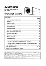 Mitsubishi DC-420E Operation Manual preview