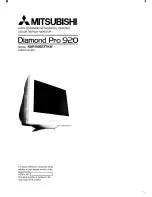 Preview for 1 page of Mitsubishi Diamond Pro 920 NUR1905STTKW User Manual