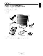 Предварительный просмотр 5 страницы Mitsubishi DiamondPoint UX21LCD User Manual