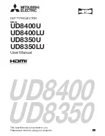 Mitsubishi DLP UD8350LU User Manual preview