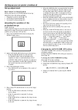 Preview for 12 page of Mitsubishi DLP XD8600U User Manual