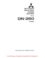 Mitsubishi DN-260 Instruction For Operation Manual preview