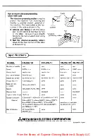 Preview for 8 page of Mitsubishi DN-260 Instruction For Operation Manual