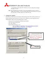 Preview for 4 page of Mitsubishi DX-2500U Setup Instructions