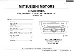 Preview for 1 page of Mitsubishi DY-1MU3E21-T Service Manual