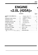 Предварительный просмотр 171 страницы Mitsubishi Eclipse 1990 Service Manual