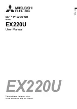 Mitsubishi EX220U User Manual preview