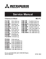 Preview for 1 page of Mitsubishi FD15N Service Manual