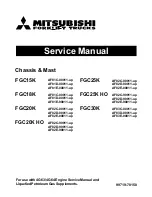 Preview for 1 page of Mitsubishi FGC15K Service Manual