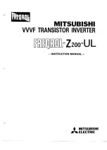 Mitsubishi FREQROL Z200-U Instruction Manual предпросмотр