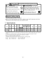 Предварительный просмотр 4 страницы Mitsubishi Fresh Master GUF-100RD3 Handbook