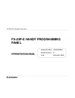 Предварительный просмотр 3 страницы Mitsubishi FX-20P-E Operation Manual