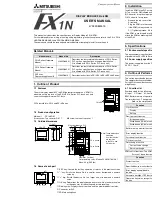 Mitsubishi FX1N-5DM User Manual предпросмотр