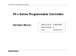 Предварительный просмотр 3 страницы Mitsubishi FX1S Series Hardware Manual