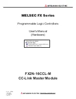 Preview for 1 page of Mitsubishi FX2N-16CCL-M User Manual