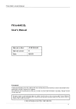 Предварительный просмотр 7 страницы Mitsubishi FX3U-64CCL User Manual