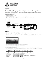 Mitsubishi HC5000 Control Manual preview