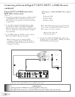 Preview for 22 page of Mitsubishi HD-5000 Owner'S Manual