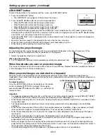 Предварительный просмотр 11 страницы Mitsubishi HD8000 User Manual