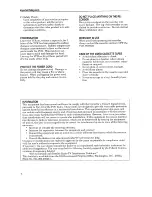 Предварительный просмотр 6 страницы Mitsubishi HS-U410 Owner'S Manual