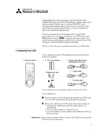 Предварительный просмотр 7 страницы Mitsubishi HS-U560 Owner'S Manual