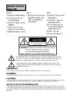 Предварительный просмотр 2 страницы Mitsubishi HS-U776 Owner'S Manual