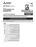 Mitsubishi JT-MC206GS-W-E Instruction Manual preview