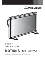 Preview for 1 page of Mitsubishi L40HV201 User Manual