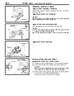 Предварительный просмотр 182 страницы Mitsubishi Lancer Evolution IV Workshop Manual