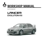 Предварительный просмотр 1 страницы Mitsubishi LANCER Evolution VIII Workshop Manual