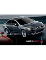 Mitsubishi Lancer Family Owner'S Handbook Manual предпросмотр