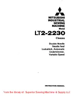 Preview for 1 page of Mitsubishi LT2-2230 Instruction Manual