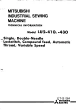 Mitsubishi LU2-410 Technical Information preview