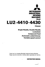 Preview for 1 page of Mitsubishi LU2-4410 Instruction Manual