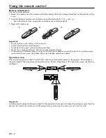 Предварительный просмотр 8 страницы Mitsubishi LVP-S50U User Manual