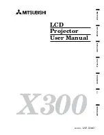 Mitsubishi LVP-X300U User Manual предпросмотр