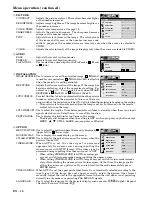 Preview for 16 page of Mitsubishi LVP-X300U User Manual